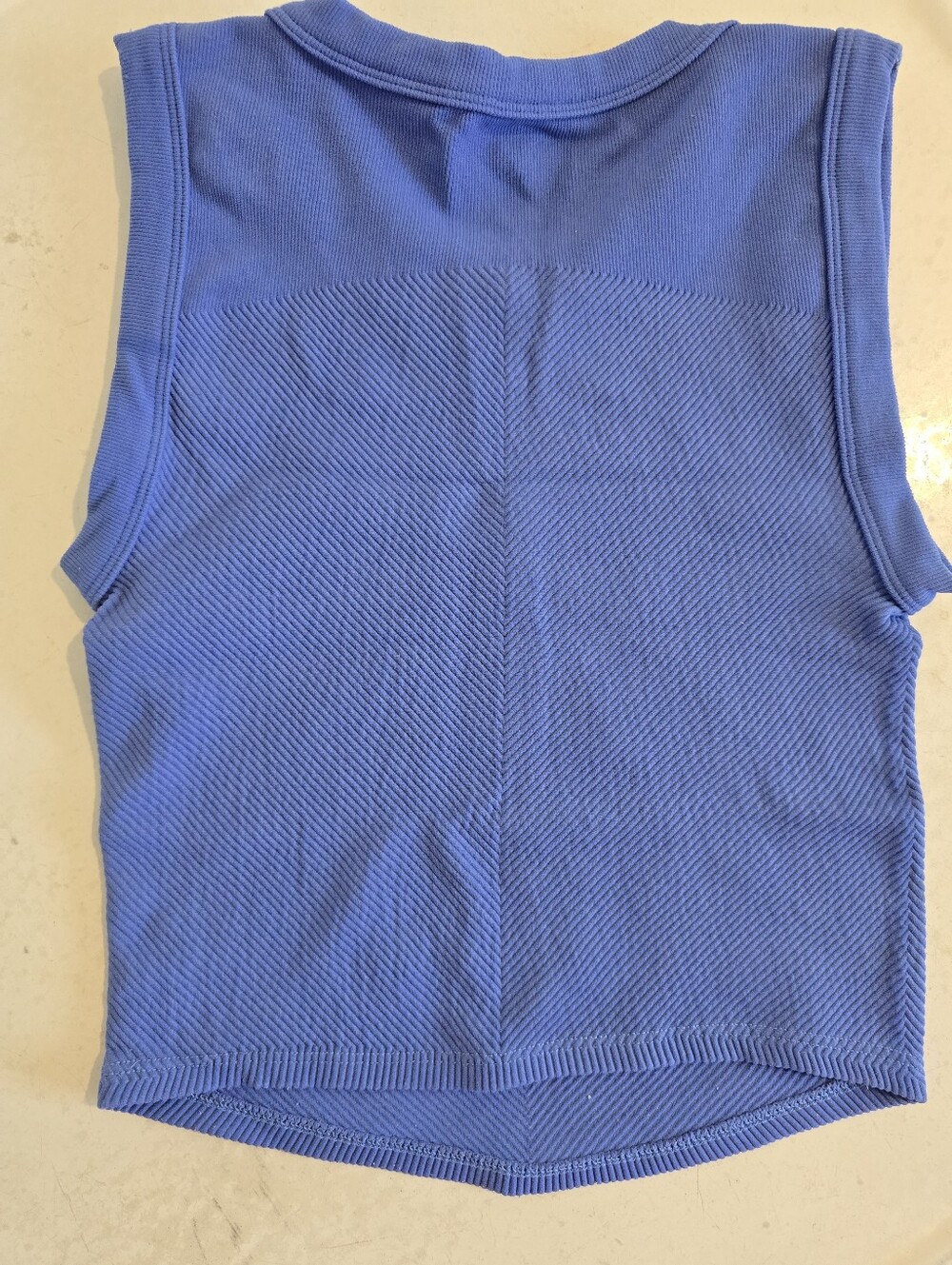 Free People Movement FP Blue Cropped Tank Bra Cami XS S Freethrow Muscle - Picture 4 of 4